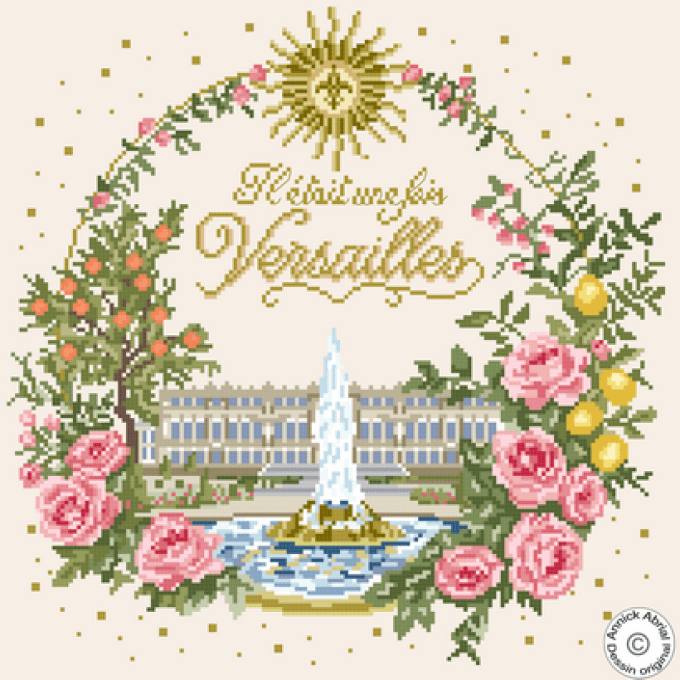 Modèle point de crois Il était une fois Versailles