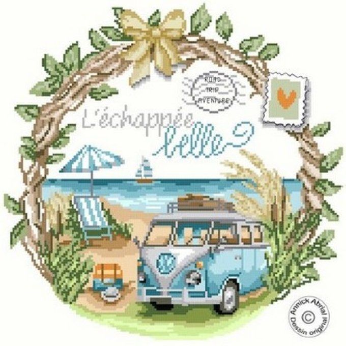 Modèle point de croix ©Annick Abrial